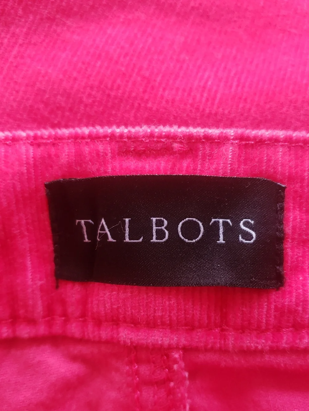 TALBOTS Corduroy Straight Leg Pant Barbie Pink 8P | PETITE - Picture 11 of 14